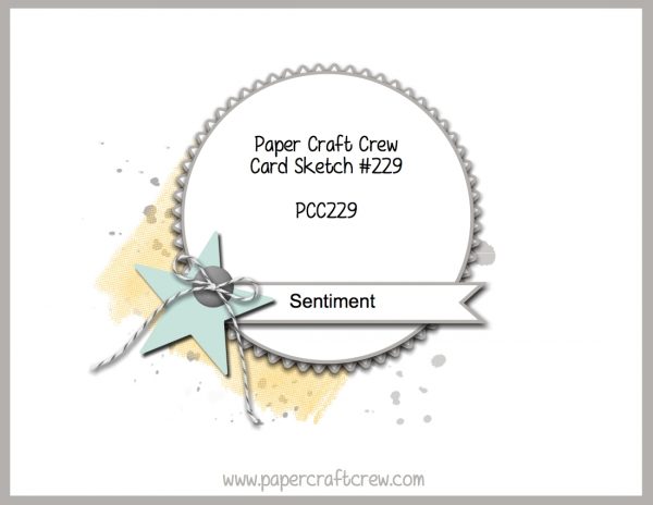 Visit the Paper Craft Crew and play along with Card Sketch 229. #pcc2017 #cardsketch #papercraftcrew www.papercraftcrew.com