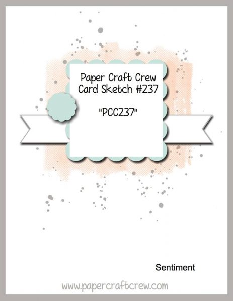 Visit the Paper Craft Crew and play along with Sketch Challenge 237. #pcc2017 #sketch #papercraftcrew  www.papercraftcrew.com