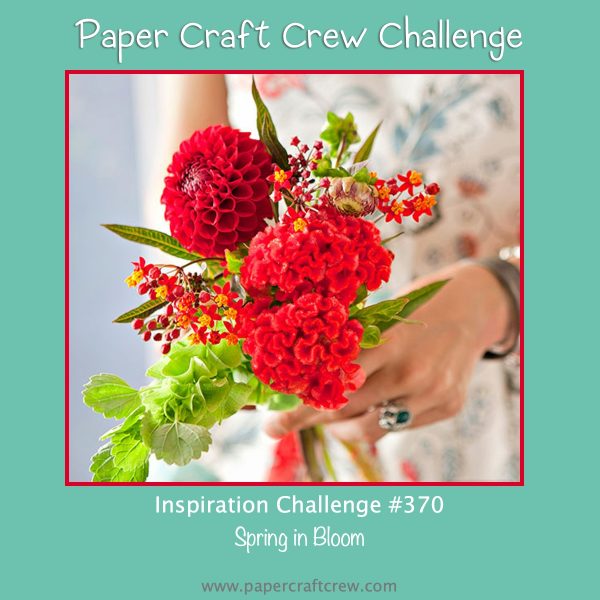 Inspirational Photo Challenge with Red floral bouquet and body silhouette of lady in background in a light floral dress.