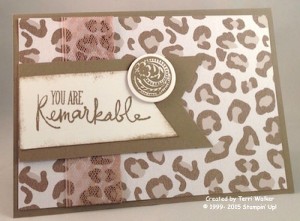 Paper Craft Crew Card Sketch #147 design team submission by Terri Walker. #stampinup #terriwalker