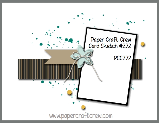 Play along with the Paper Craft Crew for Sketch Challenge 272. The challenge starts December 13th and ends December 19, 2017 at 1 PM EST. Visit the blog at www.papercraftcrew.com to check out the design team samples and to submit your project. #papercraftcrew #papercrafting #sketchchallenge #color #playalong #imakecards #cardmaker #diy #sendacard #craft #stampinup #cardchallenge #papercraft #bigshot #rainydayfun #designteam #becreative #artsandcrafts #hobby #snailmail #createeveryday #crafttherapy #creativelifehappylife #pcc2017