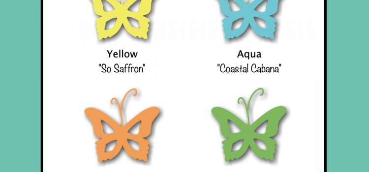 Color Challenge featuring Bright Yellow, Aqua, Peach and Bright Green